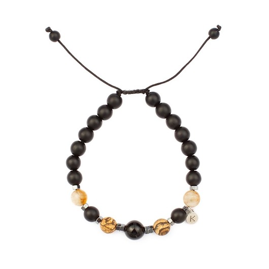 biżuteria męska Męska bransoletka na obfitość na sznurku