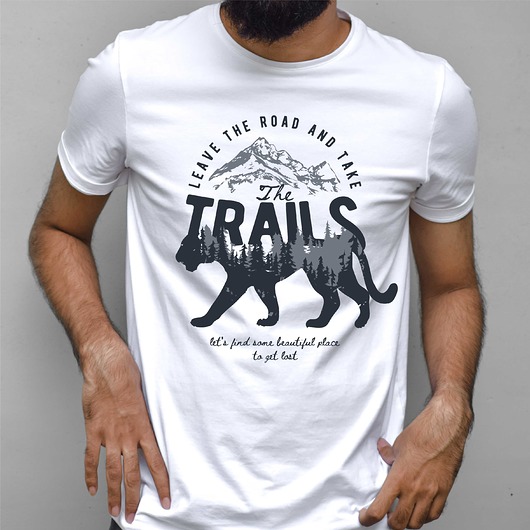 t-shirty męskie Koszulka  z nadrukiem Cień tygrysa