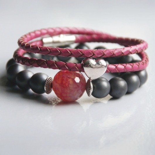 KOMPLET :: pink & grey :: set I kaktusia