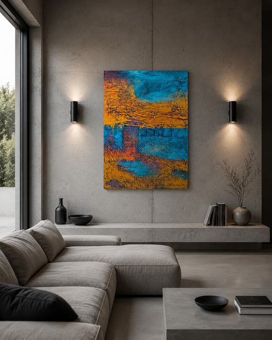 obrazy Strukturalny obraz ręcznie malowany 70x100cm 24h wysyłka
