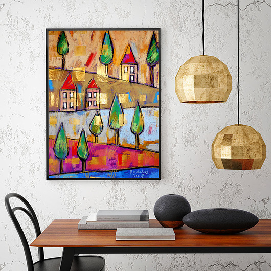 Za oknem- plakat 50x70 cm Katarzyna Radzka