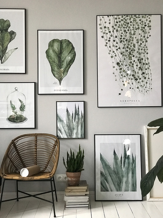Agave 50x70 cm Margo Hupert