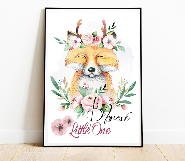 Plakat Lisek Boho Magnetyczne Studio