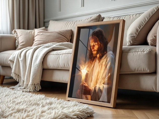 plakaty Plakat Jezus Jest Światłem 02, Plakat Na Ścianę MS-PLAK-0038