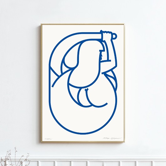 plakaty Plakat Sitodruk Siren Blue