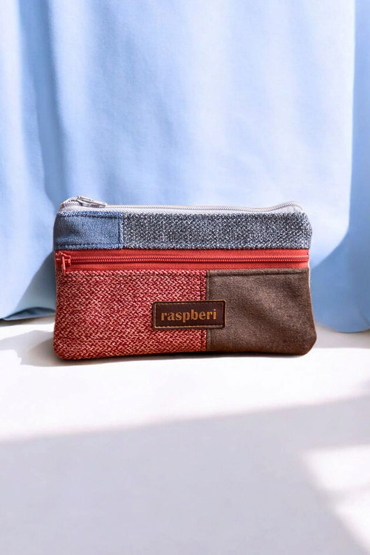 portfele damskie Patchworkowy portfel damski