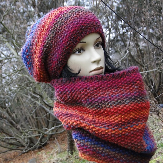 ryż z owocami / komplet agat handmade