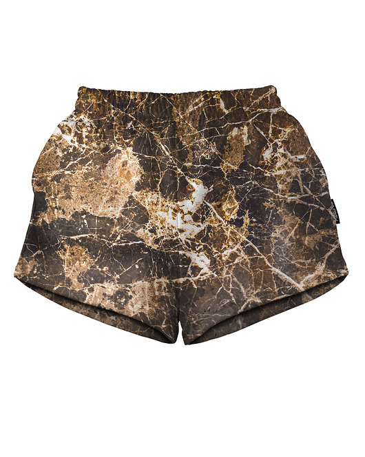 szorty damskie Shorty Spodenki Damskie DR.CROW Marble Brown