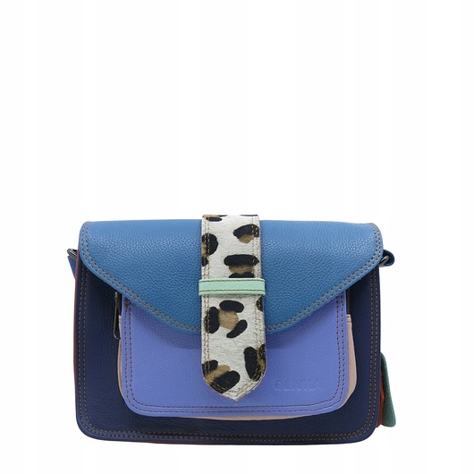 torby na ramię Torebka skórzana dwustronny odwracalny pasek damska listonoszka eko OLIVKA