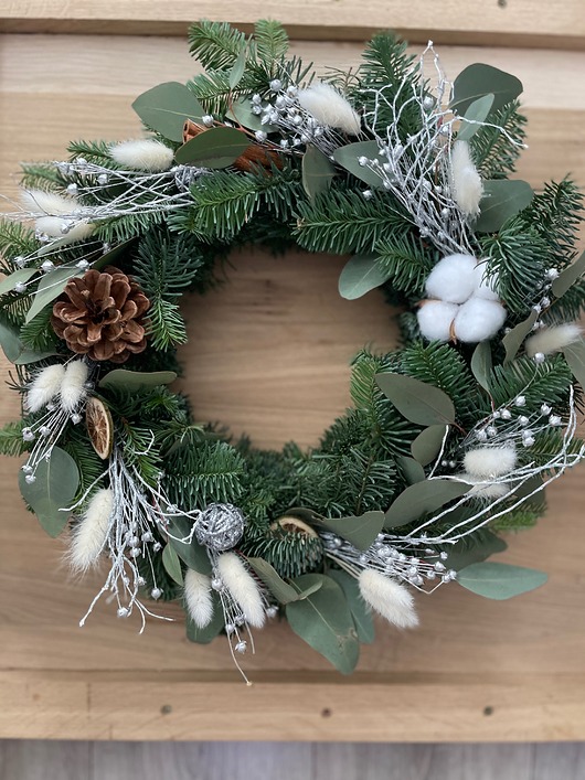 wianki Wianek bożonarodzeniowy naturalny