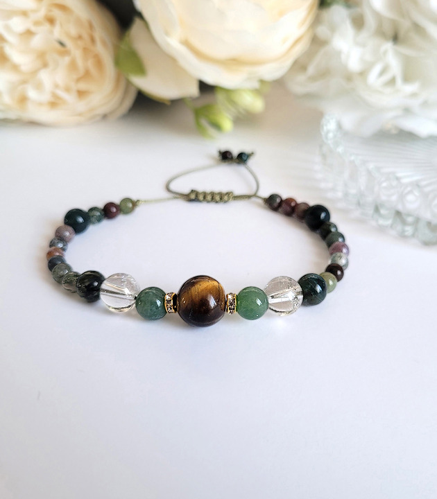 bransoletki z kamieni naturalnych BLIŹNIĘTA- Bransoletka zodiakalna regulowana