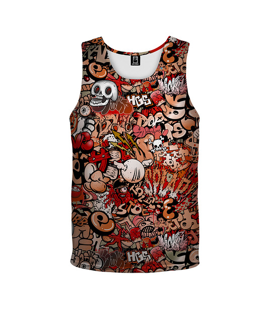 t-shirty dla chłopców Bokserka Top Boy DR.CROW Graffiti Skull
