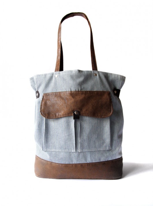 torba - stripes&gobi chocolate- elfagado