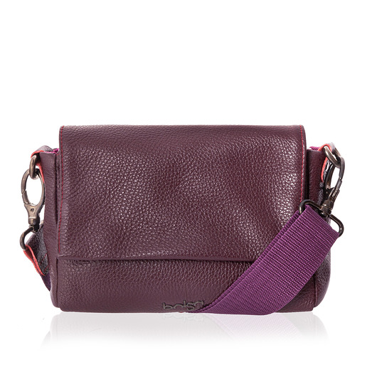 torby na ramię Torba skórzana Benna bordowa marki bolsa