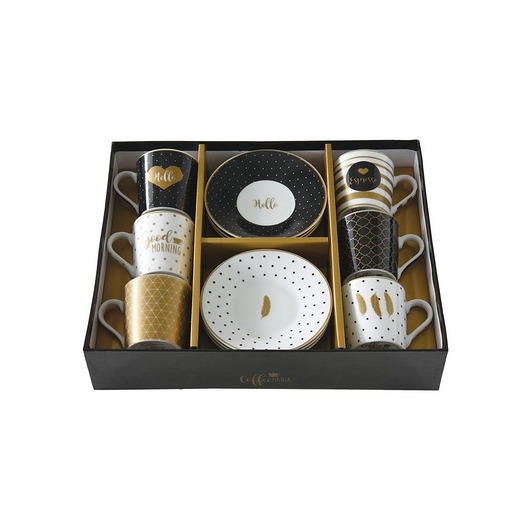 Filiżanka 6 szt. z Podstawkami Coffeemania MIA home