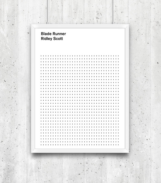 Blade Runner -  plakat typograficzny minimalmill