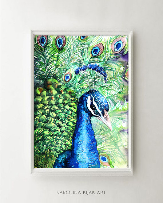 Paw portret III- plakat, reprodukcja 40x50cm Karolina Kijak