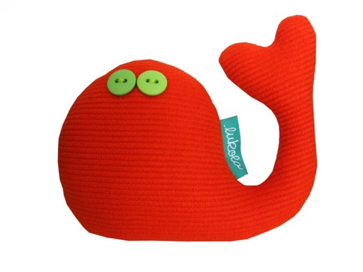 Pomarańczowy wieloryb - grzechotka lukola
