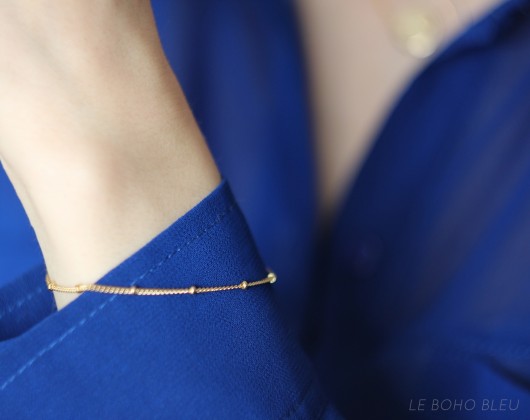 bransoletki złote 16k Gold Plated Dainty Bracelet