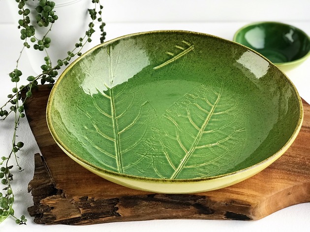 Misa ceramiczna Liście Ceramika Tyka