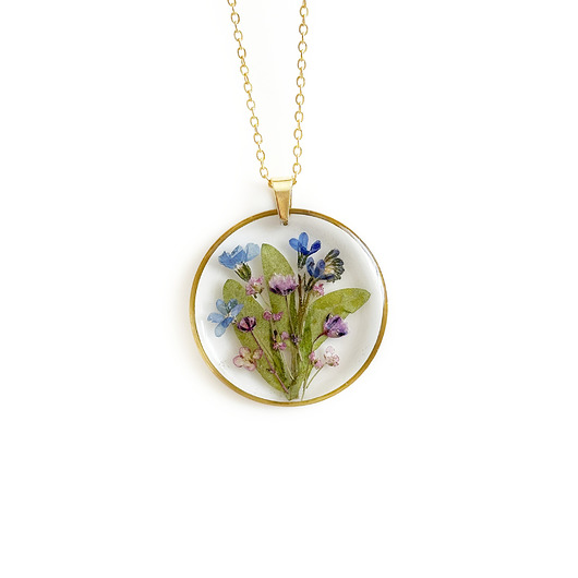 naszyjniki - inne Naszyjnik z kwiatami, prezent dla kobiet