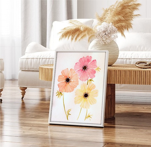 obrazy Promo! Oryginalna akwarela. Kwiaty 30x40cm