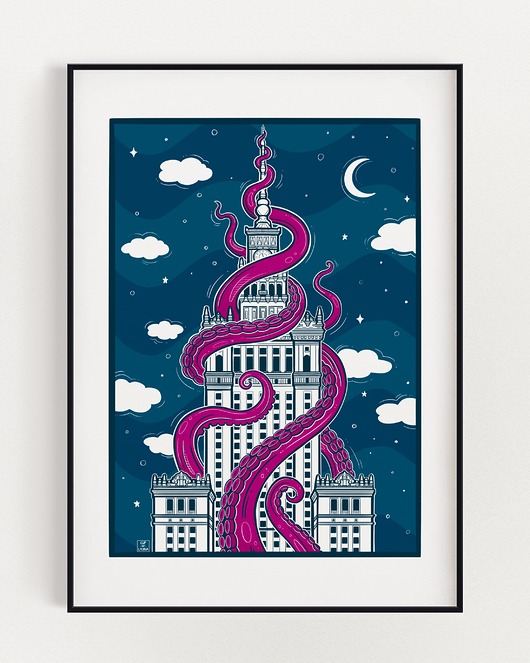 plakaty Plakat - Pałac Kultury i Nauki w Warszawie