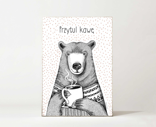 plakaty Plakat Przytul kawę