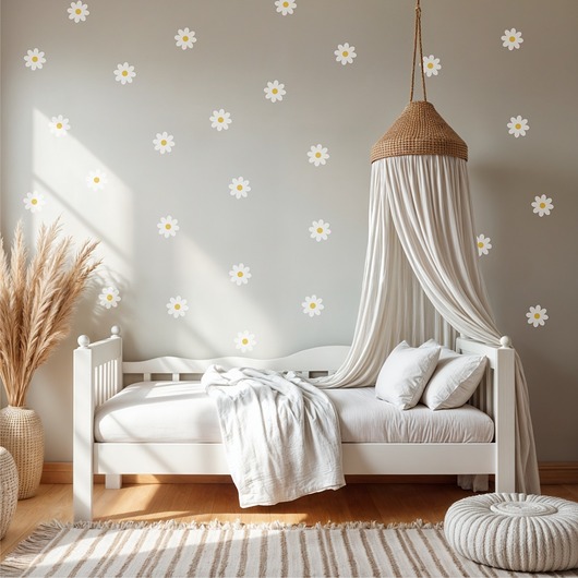 naklejki ścienne do pokoju dziecka Naklejki Stokrotki 4NW