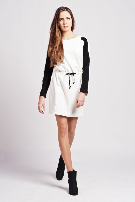 Dress with quilted accents  / suk110 Lanti