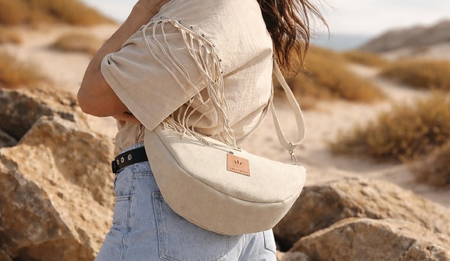 torby na ramię Zamszowa torebka crossbody Kremowa