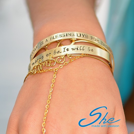 Bangle - like - brass małe ozdobne SHEandHE