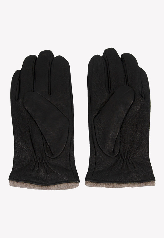 akcesoria - inne Rękawiczki męskie skórzane ocieplane wełną XL