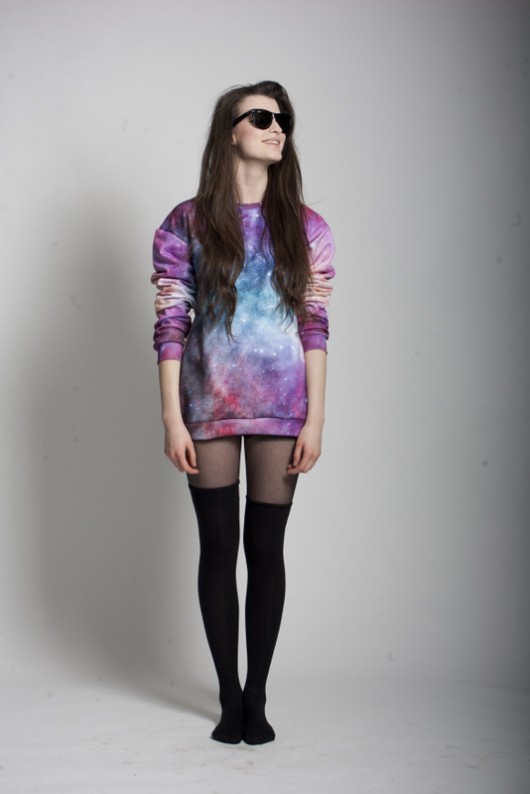 Rainbow Galaxy Sweatshirt Bittersweet Clothing