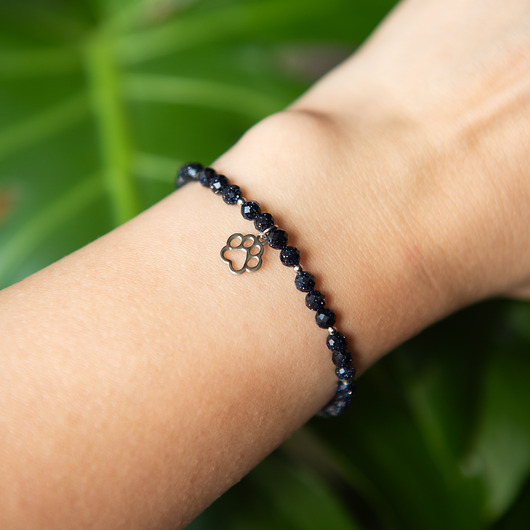 bransoletki z kamieni naturalnych PAWS bransoletka z kamieni - Noc Kairu - łapka