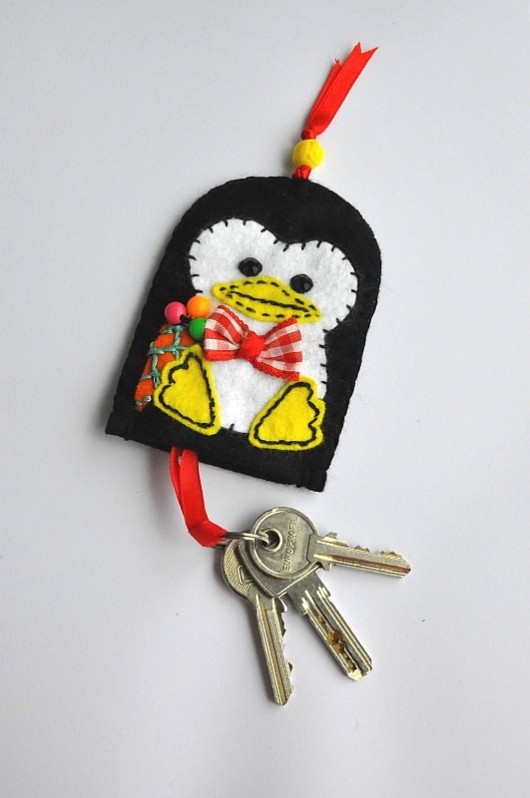 Etui na klucze 5 {Lodowy Pingwin} Tulis
