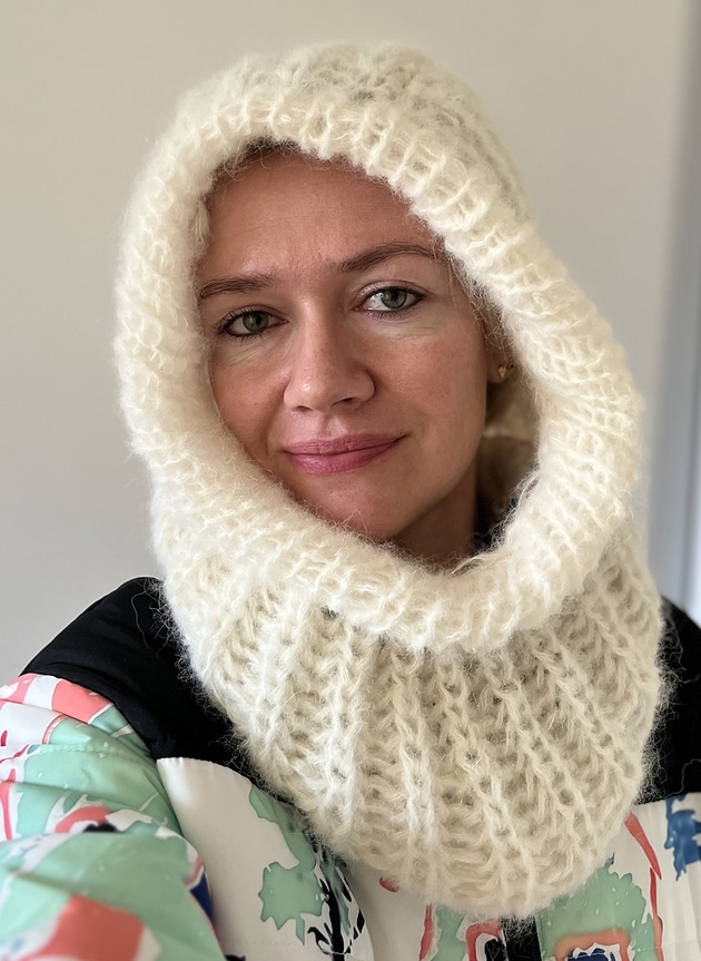 czapki damskie Kominiarka handmade kaptur