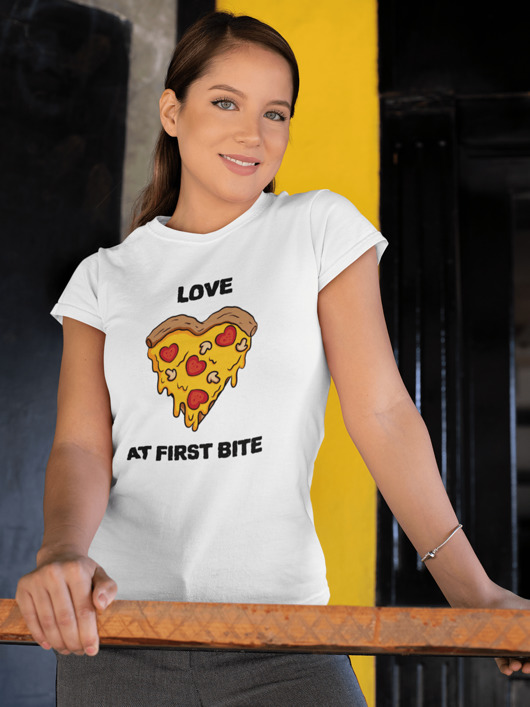 t-shirt damskie Pizza koszulka damska