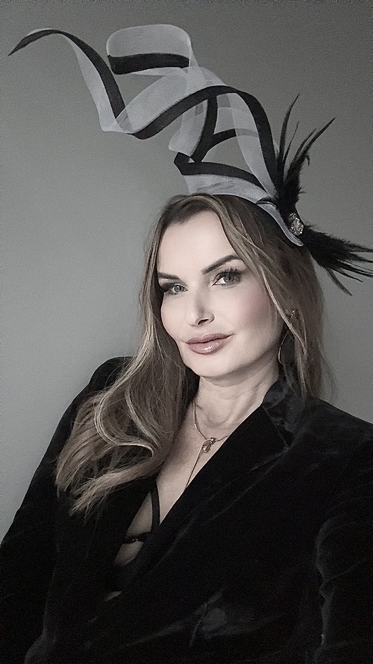 fascynatory Fascynator AMIRA CZARNY BIAŁY / inne kolory