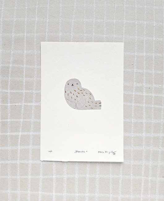 grafiki i ilustracje Grafika z Foczką, Mała ilustracja na prezent