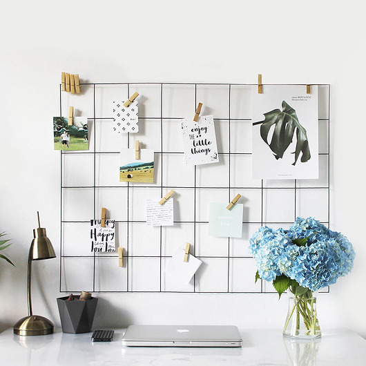 ORGANIZER DRUCIANY ŚCIENNY 60 x 40 cmcm Lawendowy Bazar