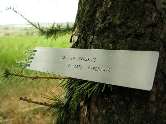 Zakładka - Cel to marzenie z datą wykonania Marisella