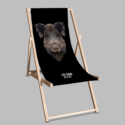krzesła Leżak z dzikiem
