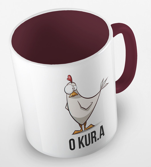 kubki Kolorowy kubek "O kur*a" - mix kolorów