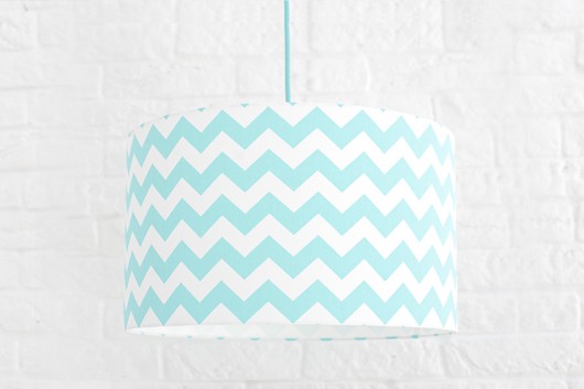 Lampa sufitowa Chevron turkusowy youngDECO