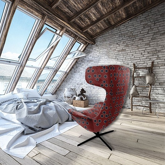 fotele Designerski, nowoczesny, unikatowy fotel do salonu Mirasol Moka