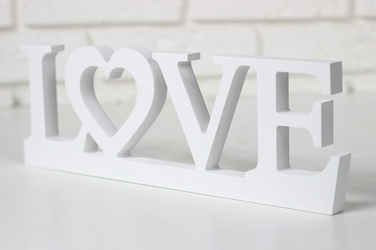 Napis 3D samodzielnie stojący LOVE amdecor