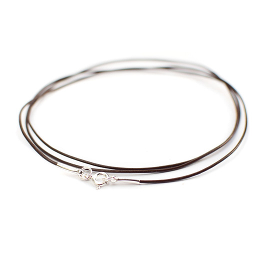 wisiory Brązowy rzemyk na szyję