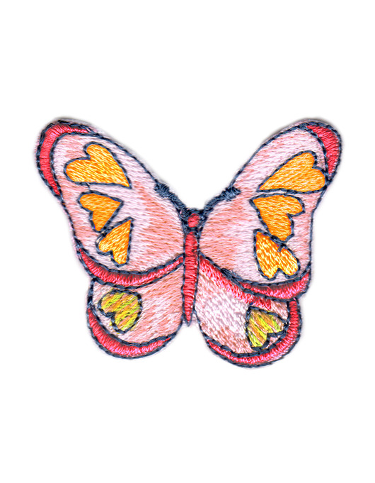 naszywki na ubrania Naszywka naprasowanka MOTYLEK termo haft dla dzieci 4,8x3,7cm