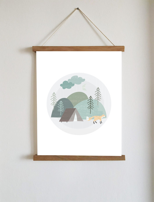Plakat camping Studio Zorza